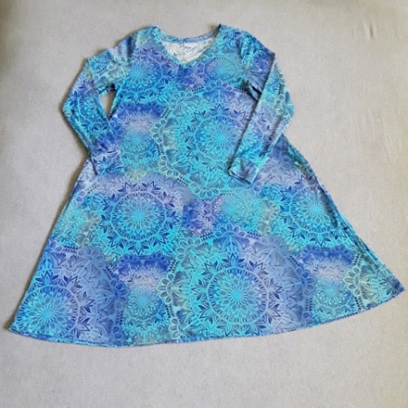 Blue Mandala Dress by LulaRoe - Picture 2 of 6